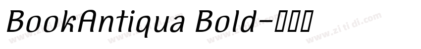 BookAntiqua Bold字体转换